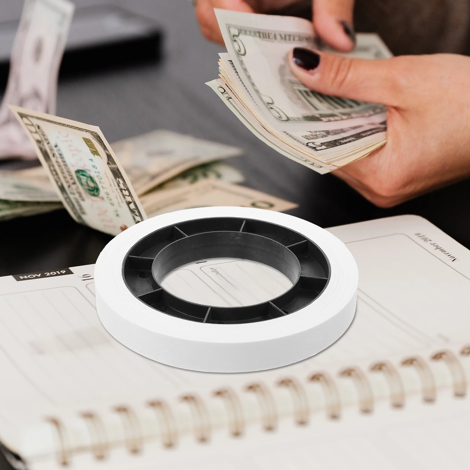 

1 Roll Simple Design Money Bands Cash Straps For Bills Paper Bands Currency Organizer Bill Wrappers Bank Materials