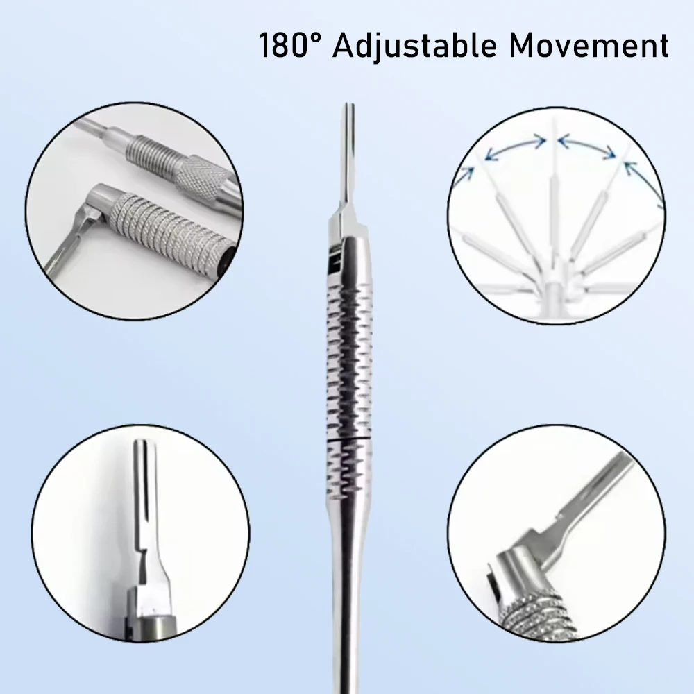 

Adjustable Universal Dental Scalpel Handle Number 3 Medical Surgical Instrument for Dentistry and Clinical Use