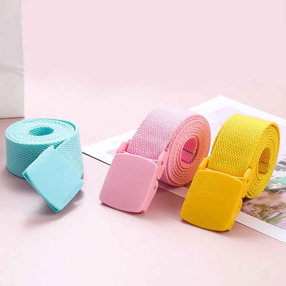 Fashion Plastic Buckle Dress Decoration Casual Waistband Waist Belts Canvas Belts Waist Strap