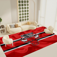 C-Chicago B-Bulls Kitchen Mat Washable Non-Slip Living Room Sofa Chairs Area Mat Kitchen Toilet Rug