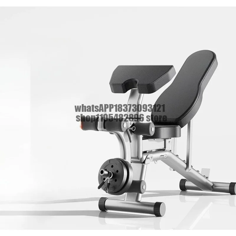 Dumbbell Stool Home Fitness Multifunctional Crunches Folding Adjustable Fitness Equipment Bench Press Bird Chair
