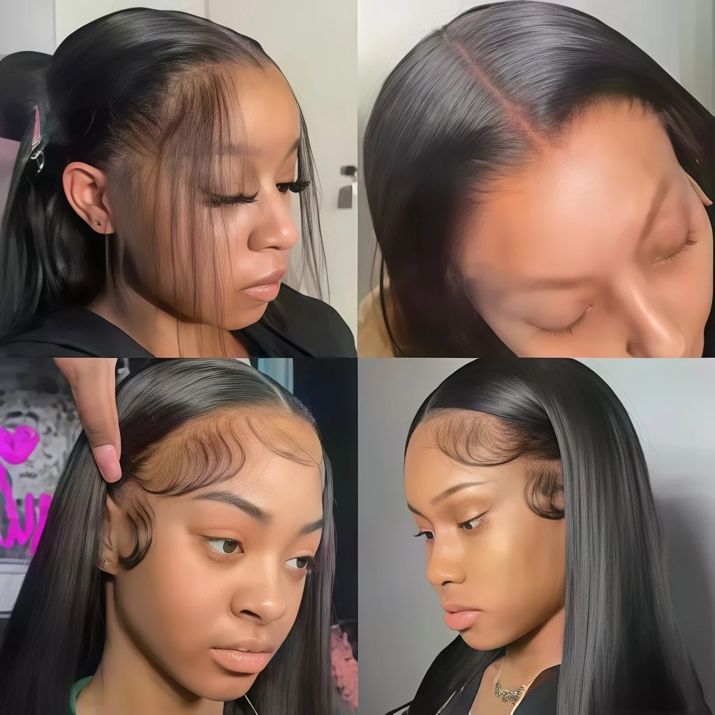 13x4 Straight Machine Made Human Hair Wig For Black Women Silky Smooth Real Remy Hair Wig Natural Shiny Straight Texture Comfortable Wear Fashion Hairstyle For Daily Party Dating Travel On Big Clearance Sale