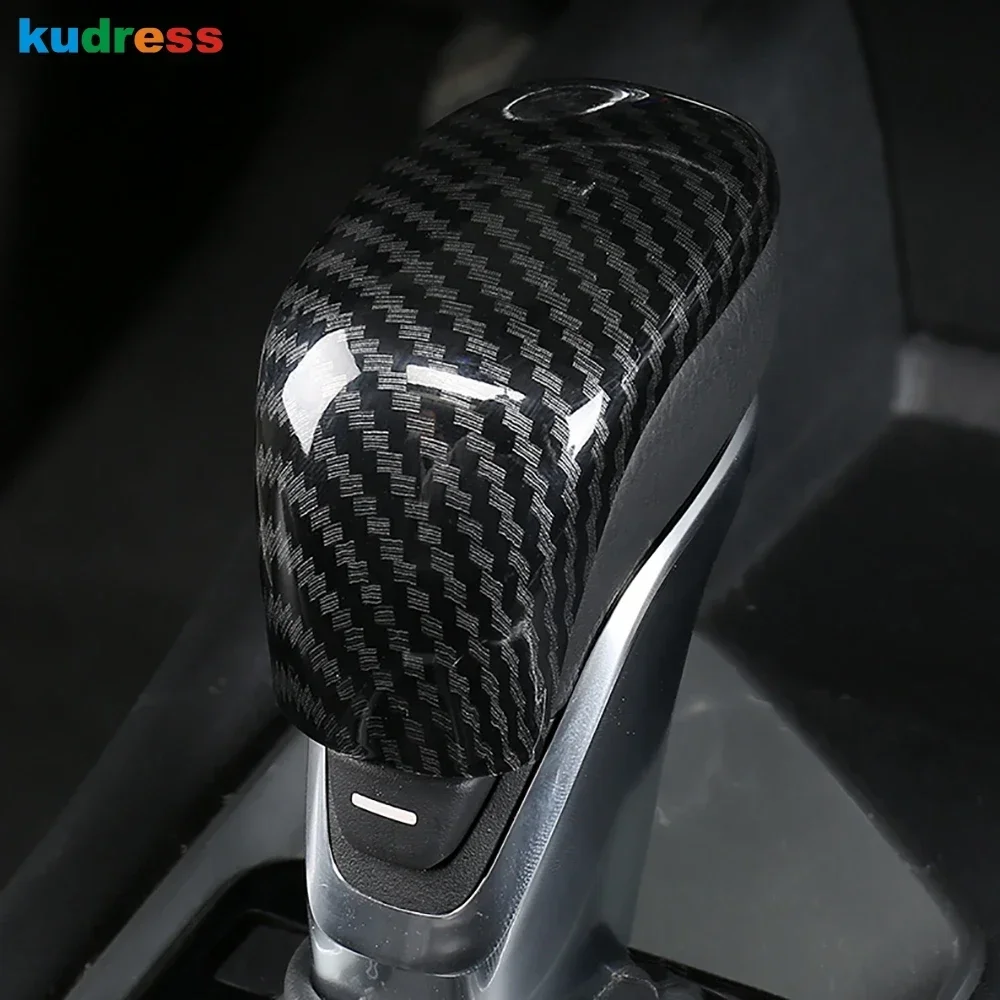 Car Gear Shift Knob Head Cover Trim For Nissan Altima 2019 2020 2021 2022 2023 2024 Carbon Fiber Interior Accessories (AT model)