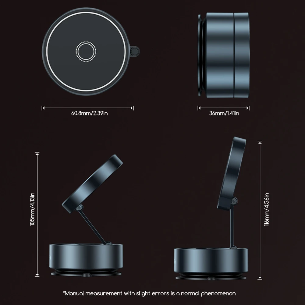 Foldable Magnetic Phone Holder Handsfree Anti Fall Phone Stand For Dashboard