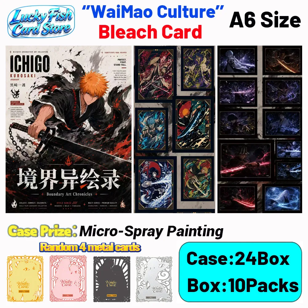 

Wholesale 2026 New WaiMao Creative Studio Bleach Cards Anime Collectibles Character Fan Gifts