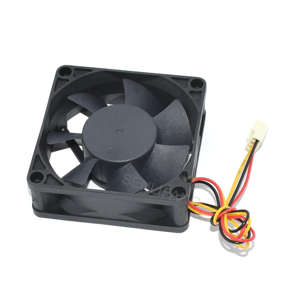 Ventilateur de Refroidissement pour Serveur, 70x70x25mm DC12V 0.14A EC7025L12ER 7025 3Pin pour EVERCOadvocate