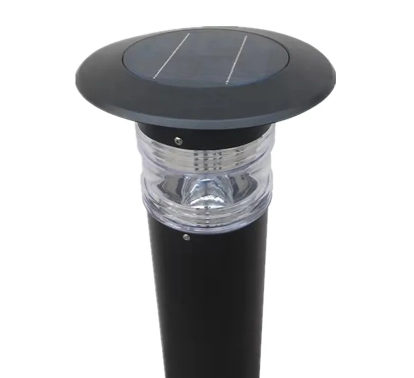 Solar Powered Stainless Steel LED Light 80 IP65 Waterproof Column Lamp 3.2V Garden Fence Post Cap Landscape Parterre Lawn