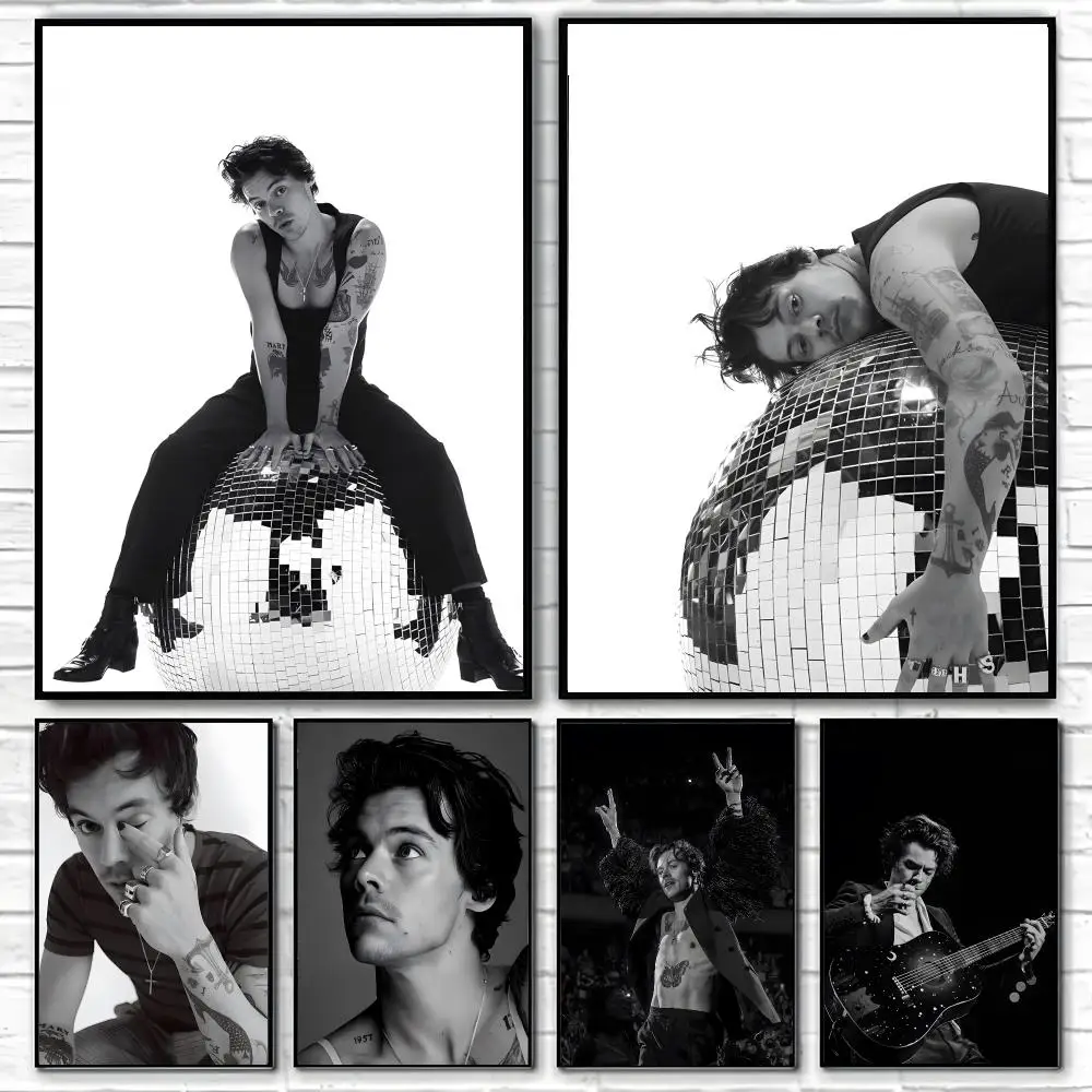 H-Harry Styles Poster Poster High Quality Wall Art for Home Office Bedroom Living Room Perfect