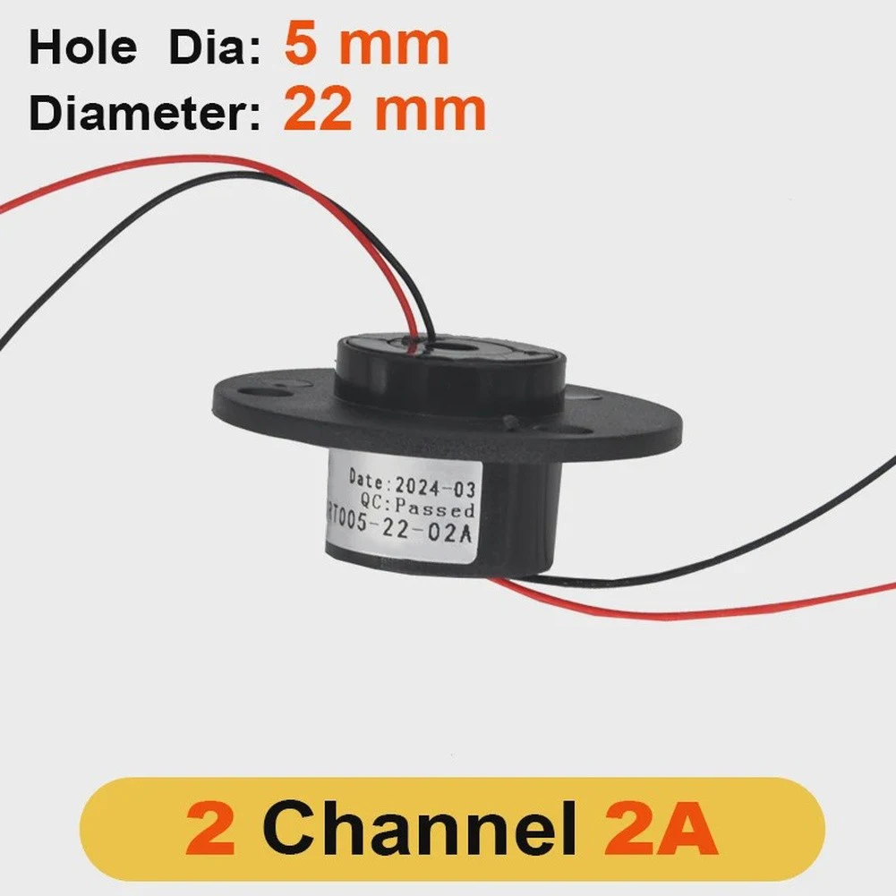 Slip Ring with Hollow Shaft and 5mm Inner Diameter for Continuous Rotation in For Camera Gimbal Mounting Solutions