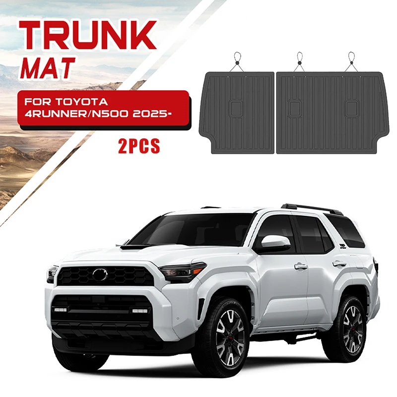 Komplette Fußmatten-Sets für Toyota 4Runner 2025, TPE-Material, wasserdicht, rutschfest, Fußraummatte, Laderaummatte, Innenraum-Autozubehör – Detail 3