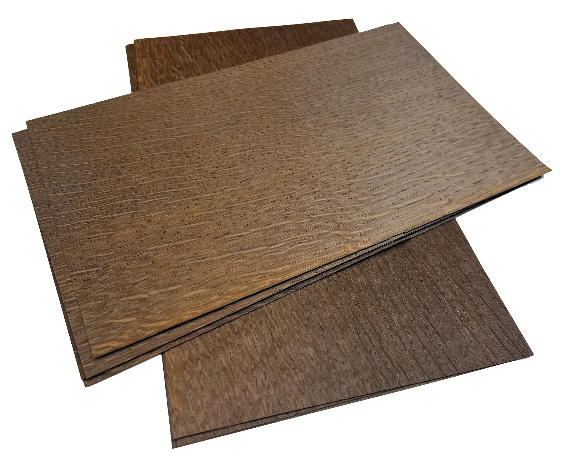 6pcs/lot 300x180mm thickness:0.35-0.5mm Natural Smoked Oak Wood Veneer Slices Marquetry Veneer