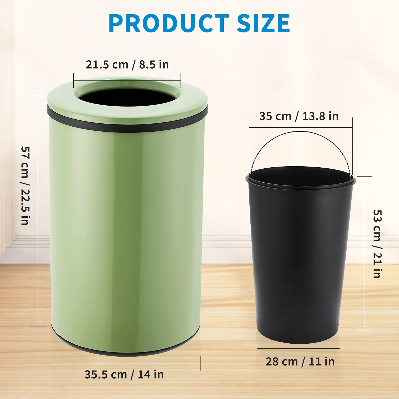 Tempat Sampah Baja Tahan Karat - Commercial Kitchen Bin ulasan dan harga