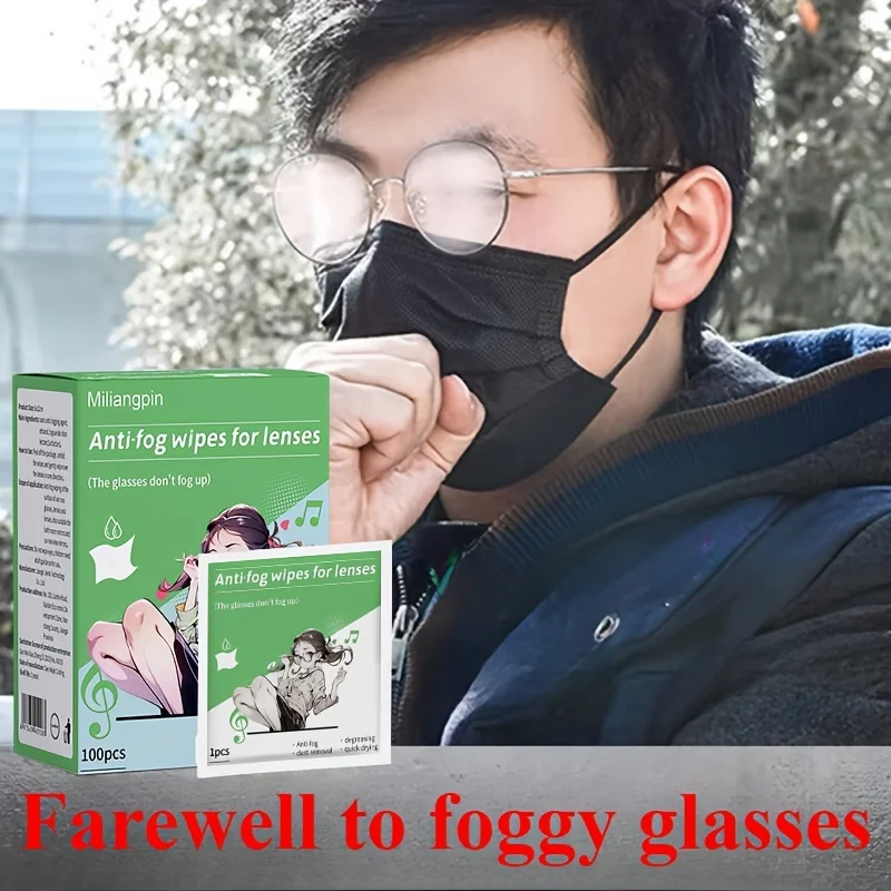 100 salviette monouso per lenti a contatto e detergenti per lenti, salviette per lucidare gioielli in metallo, occhiali antiappannante, schermo del telefono cellulare