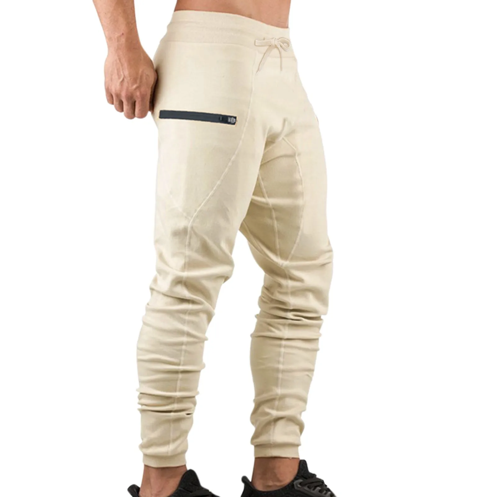 

Stretch Skinny Men Casual Pants Pockets Fitness Slim Sweatpants Sports Jogger Man Trousers Y2k Clothes Gym Work Pantalones