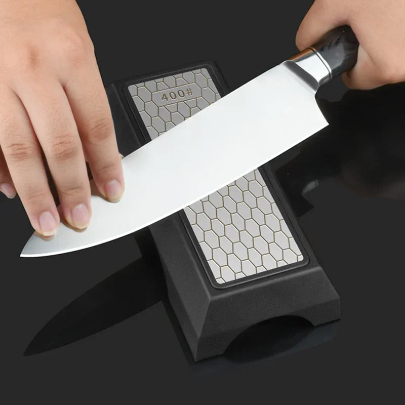 Double-Side Base Grindstone Diamond Sharpeners Kitchen Knives Sharpening Whetstone Grinding Knife Grit Kitchen Accessories Tools