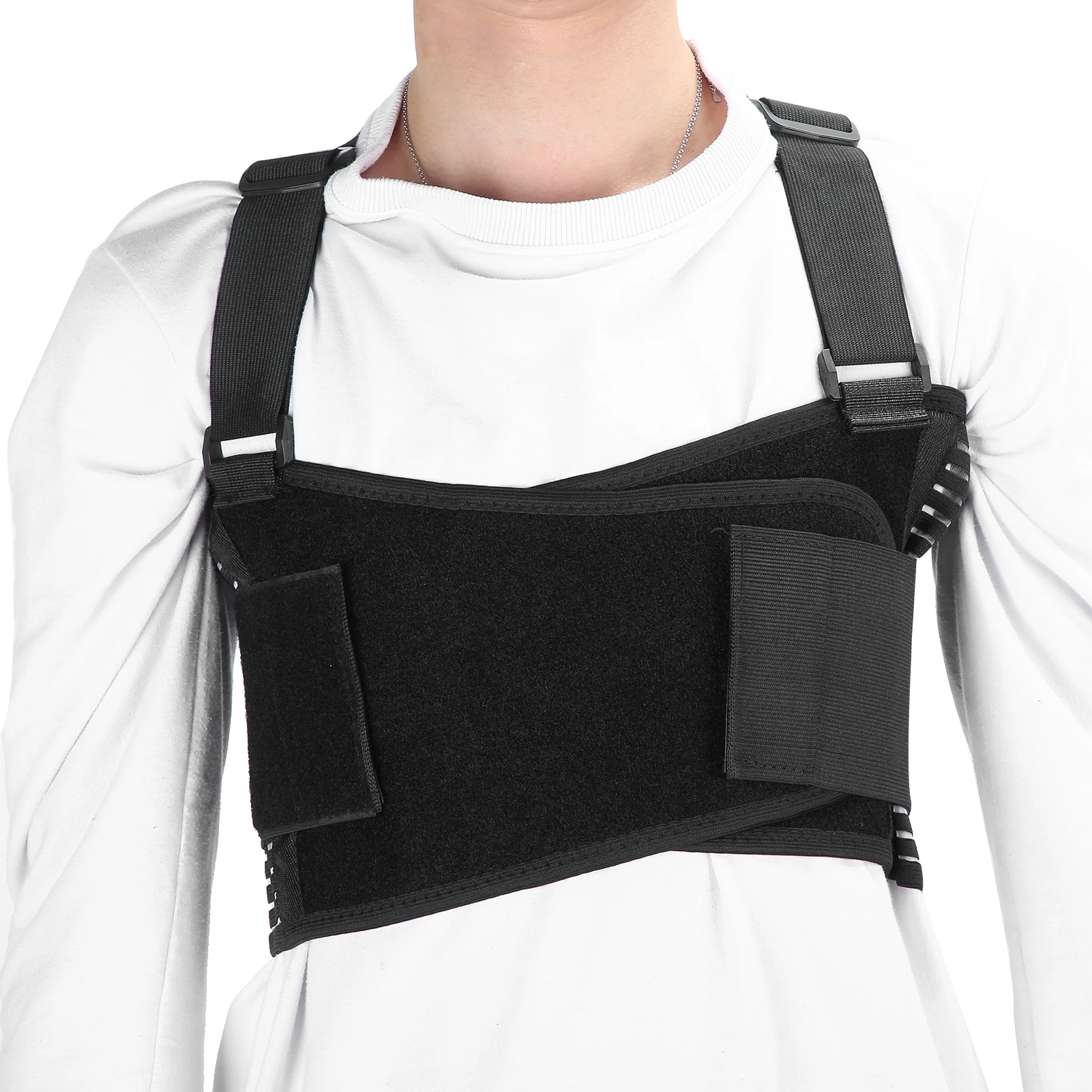 Soporte para el pecho Protector de costilla soporte para fracturas de costilla soporte transpirable ajustable pecho Protector Lumbar correa cinturón soporte para costillas