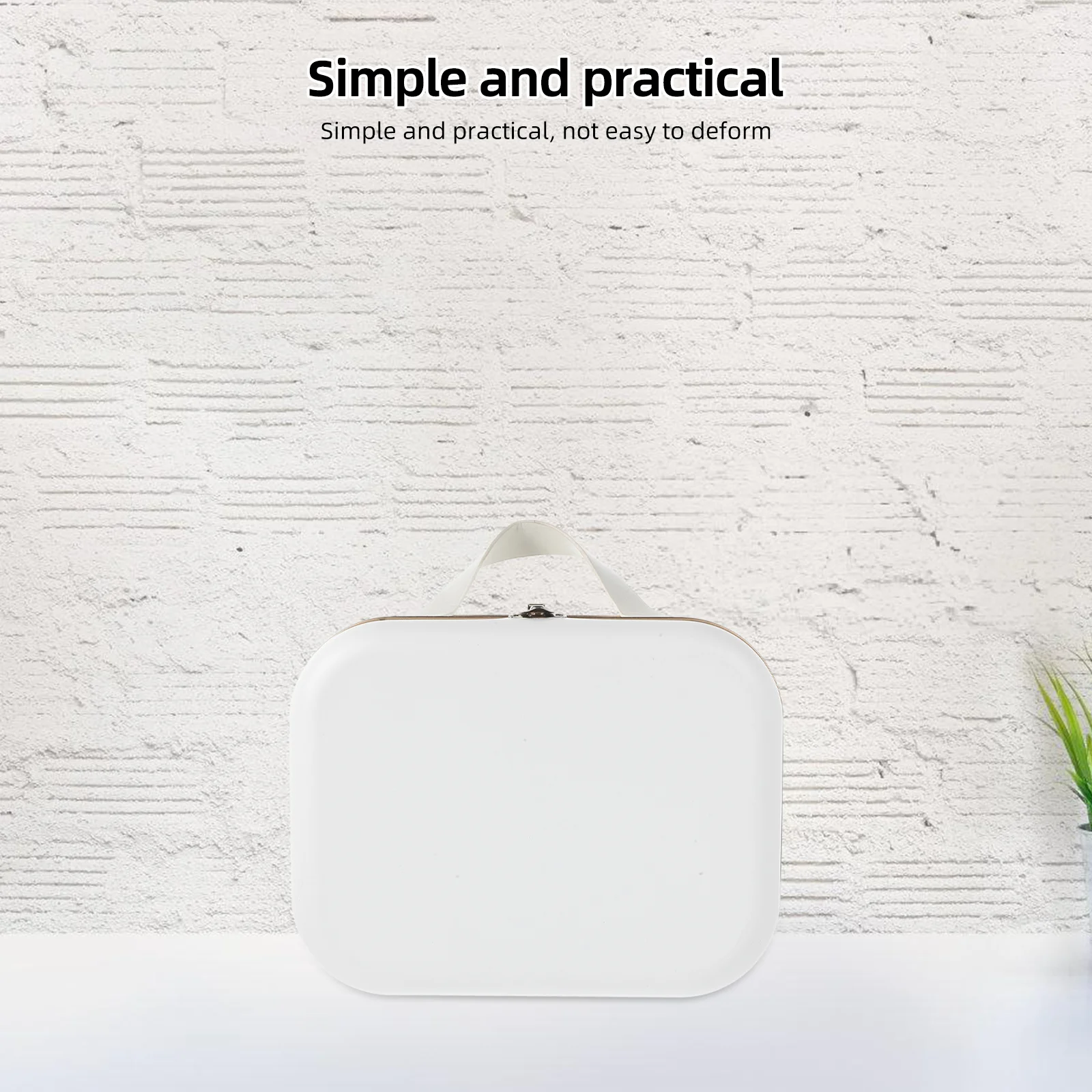 

1pcs Gift Packaging Box Large Capacity Tinplate Storage Box With Handle Portable Desktop Organizer For Jewelry Coins Souvenirs