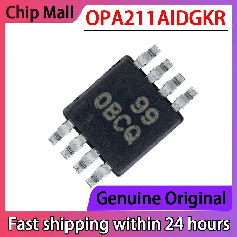 

5PCS OPA211AIDGKR OPA211AIDGKT Screen Printed OBCQ Operational Amplifier MSOP8 Brand New Original