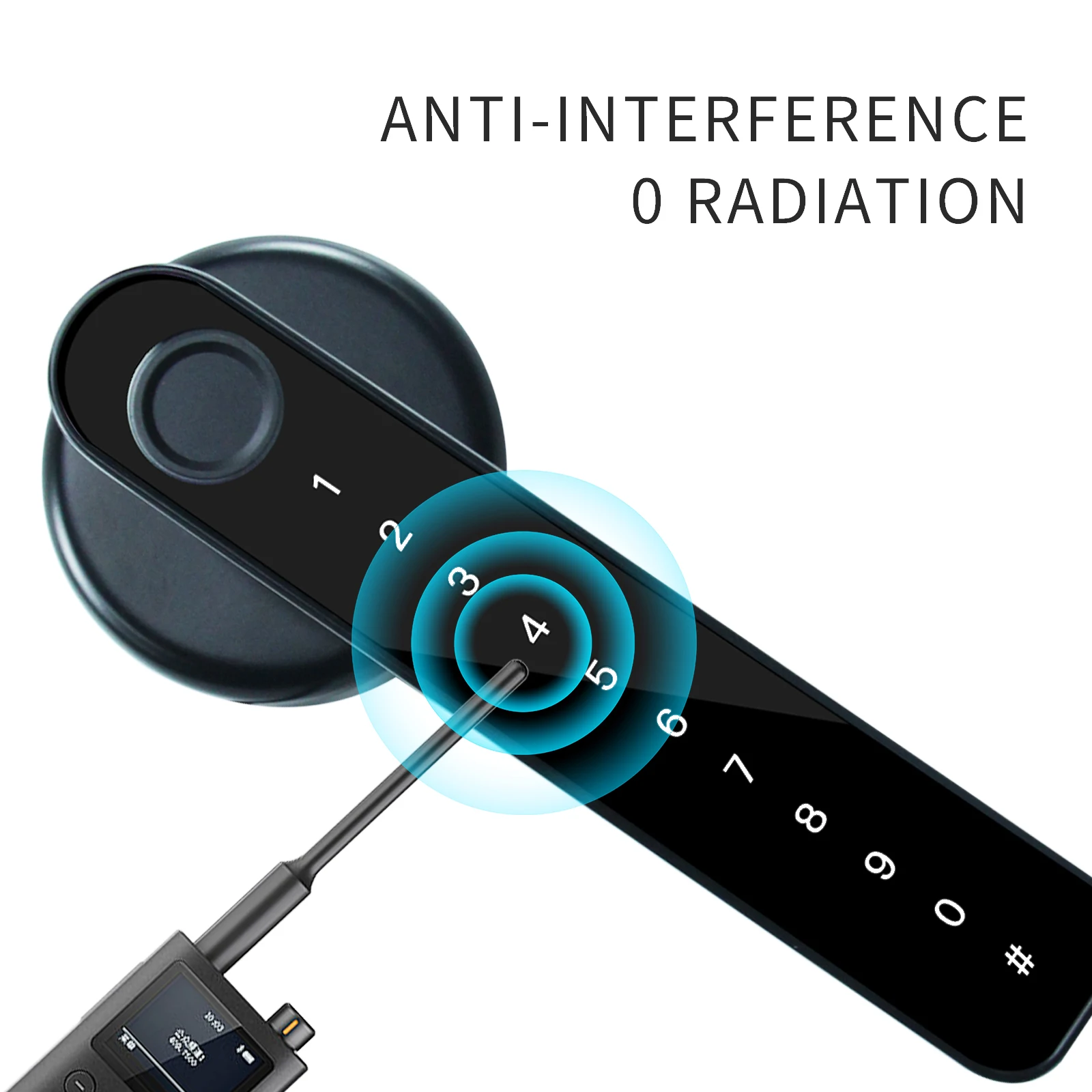 PHIPULO Smart Door Lock Biometric Fingerprint Lock Digital Electronic Lock Keyless Entry Door Knobs Lock for Smart Home