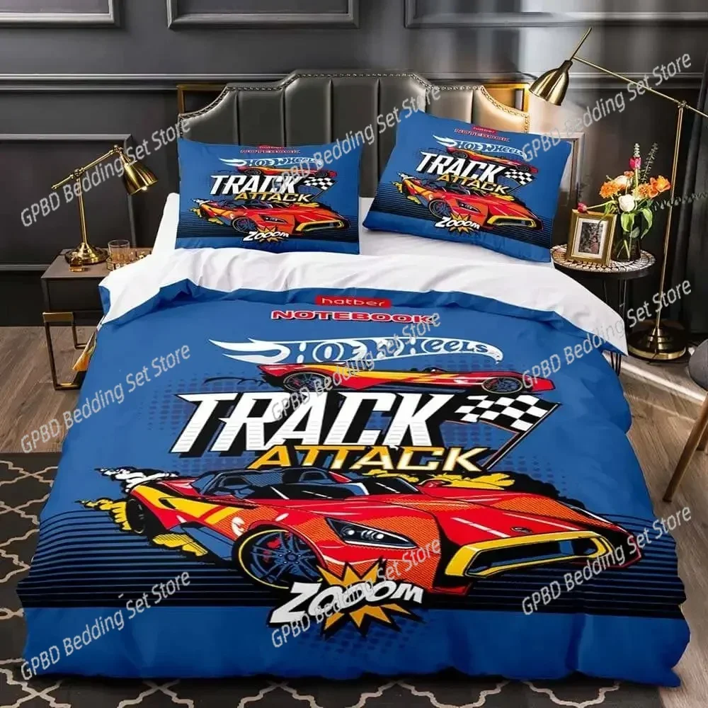 Monster Truck Hot Wheel 3D NEW Duvet Cover Pillowcase Bedding Set Adult Boy Girl Bedroom Decoration Children Single Double Large
