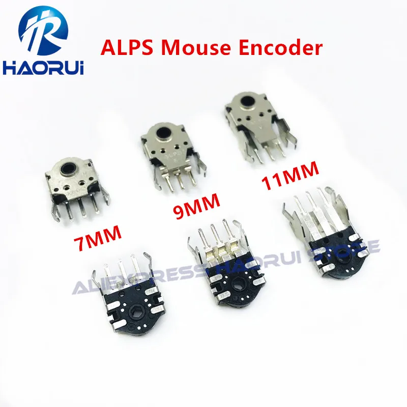 5Pcs ALPS Mouse Encoder7MM 9MM 11MM High Accurate ALPS 9mm for RAW G403 g603 g703 Solve the roller wheel problem Accessoires