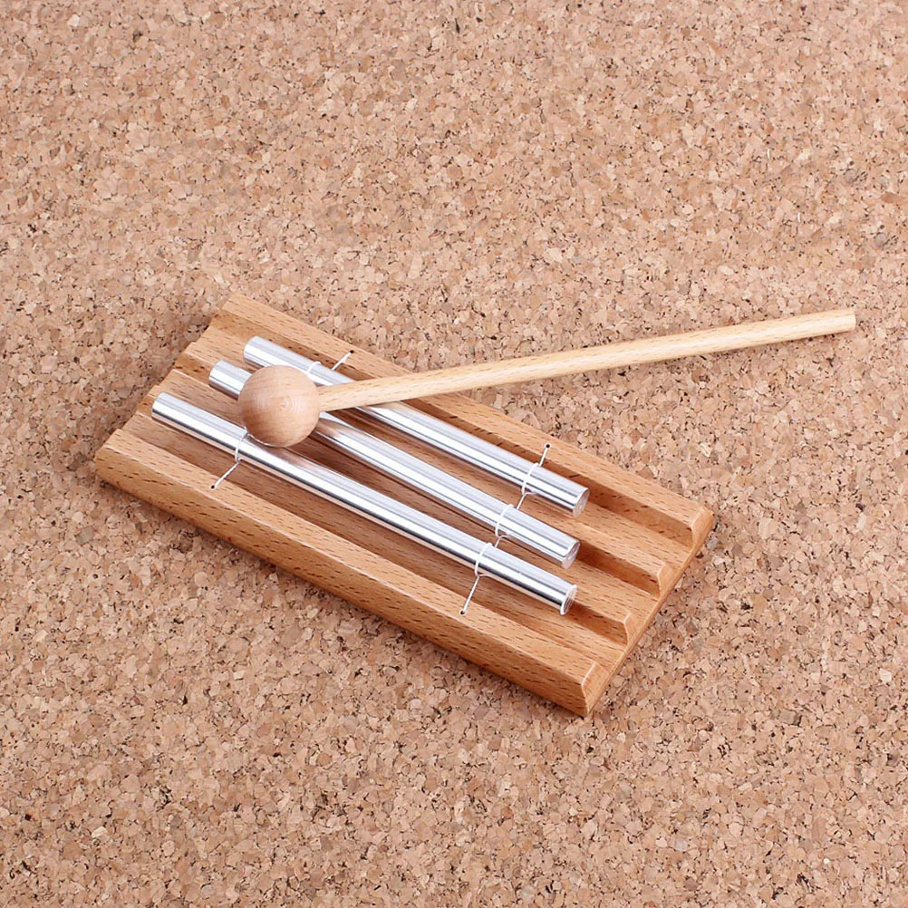 

3-Tone Tabletop Kids Educational Chimes Percussion Instrument Meditation Yoga Energy Classroom Relief