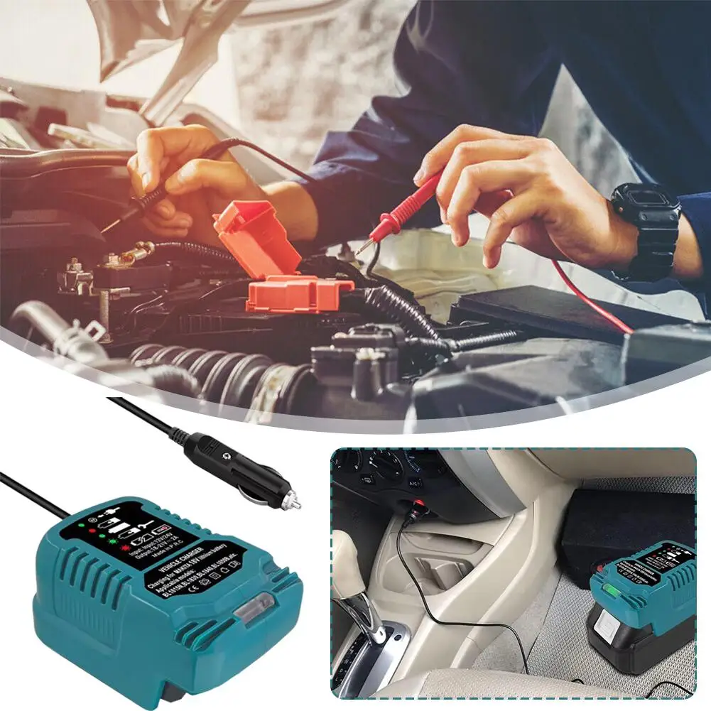 

For Makita /Dewei /Milwaukee DC 18v - 22V Car Battery Li-ion Light Charger Replacement Car Jump LED Battery Display Starter