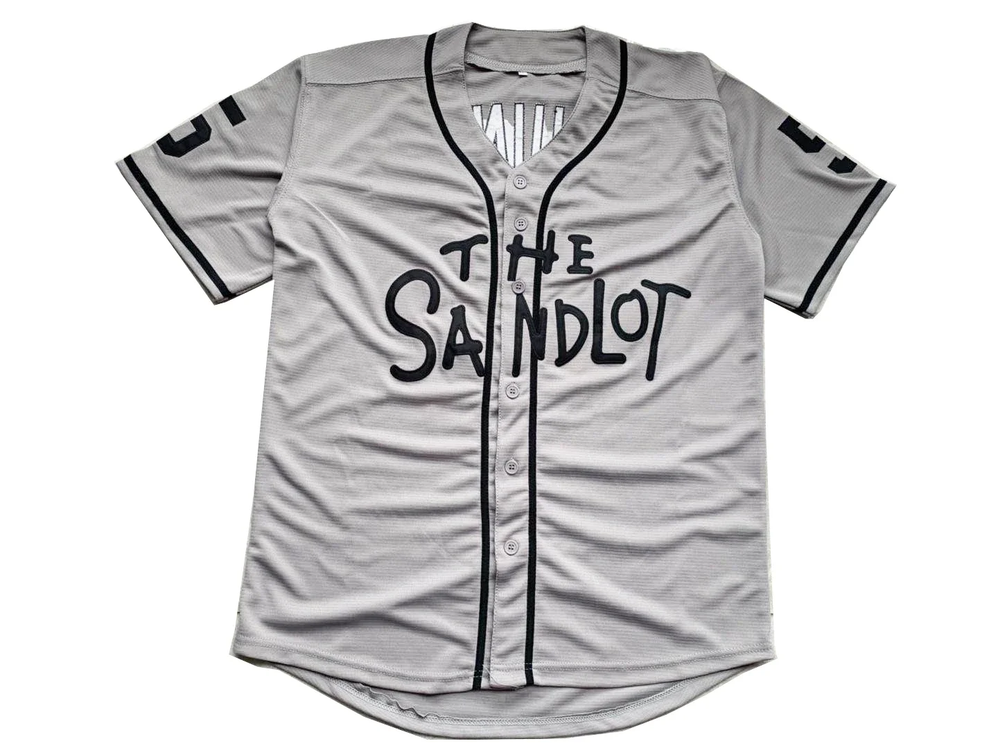 الرجال في ساندلوت 30 رودريغيز البيسبول جيرسي ، التطريز ، عالية الجودة ، الرياضة ، في الهواء الطلق البلوز ، أبيض ، أسود ، رمادي ، جديد ، 2023