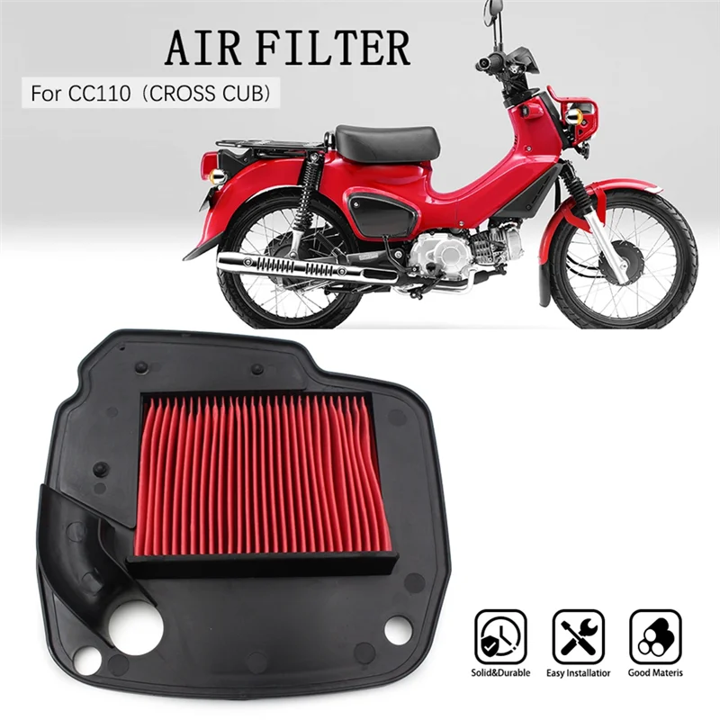 L38A-For HONDA CC110 CROSS CUB فلتر الهواء مدخل نظافة دراجة نارية استبدال جزء الملحقات