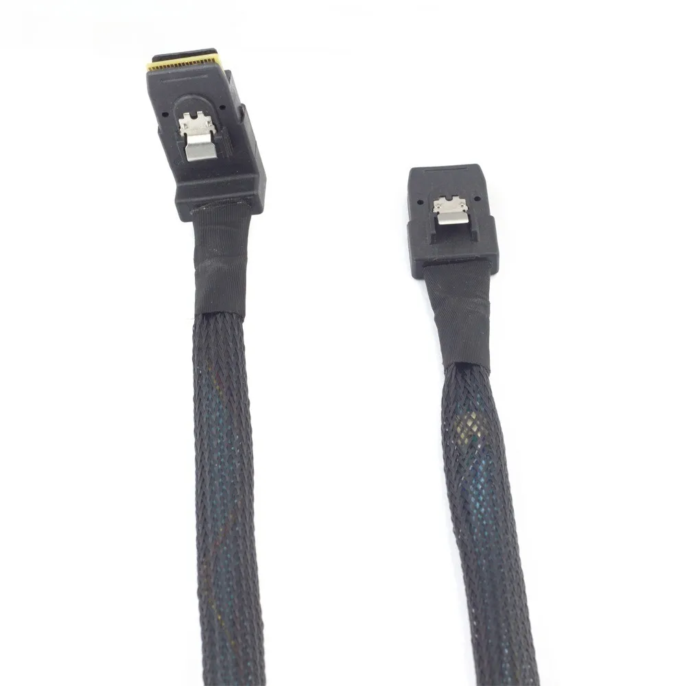 Mini Sas SFF-8087 Pair SFF-8087 90 Degrees Built-in Server 12G High-speed Cable 300V Voltage Rated 500MΩ Insulation Resistance