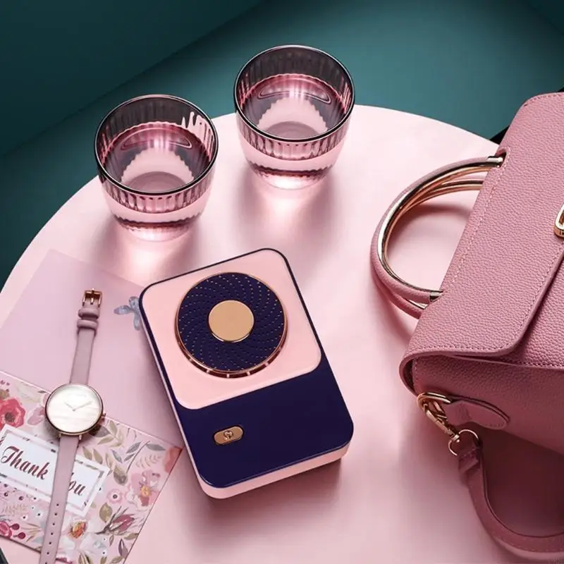 19 QE USB قابلة للشحن معلقة عنق الكسول كسول صغير مروحة USB الرقبة مروحة أوراق الشحن مروحة محمولة لمكتب السفر في الهواء الطلق