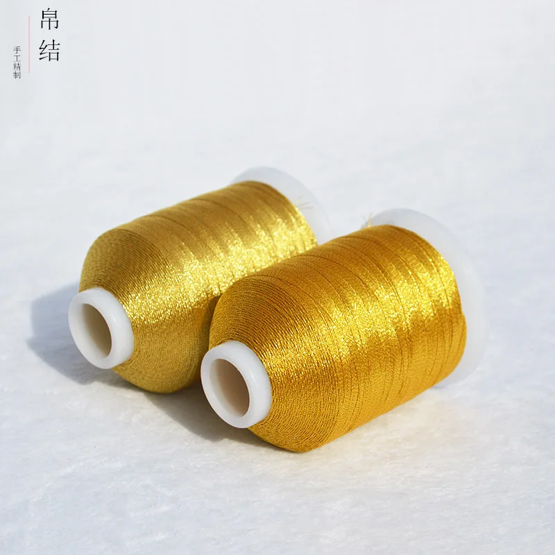 Gold Silver Metallic Embroidery Machine Thread 500M(550Y) for Embroidery and Decorative Sewing DIY Craft Making