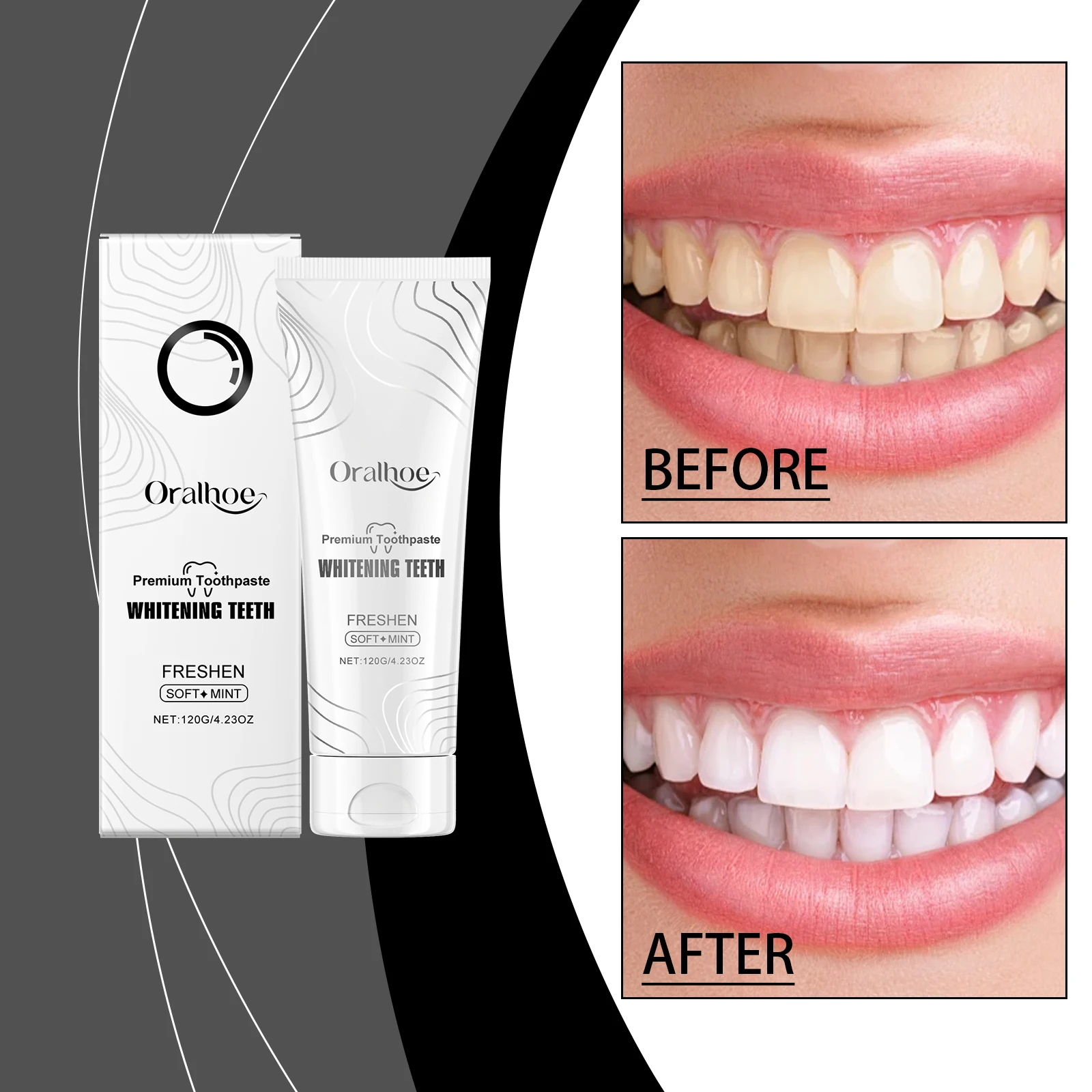 120G Magic Whitening Toothpaste Remove Plaque Cigarette Coffee Stains Bad Breath Teeth Bleaching Fresh Breath Dental Care Tools