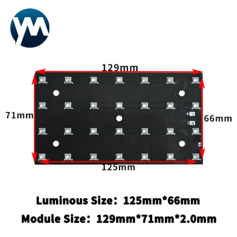 80W High Power 405nm UV parallel light source for STEK 3D LCD 5.5/6/8.9 inch 3D printer Photosensitive resin curing LED X-CUBE