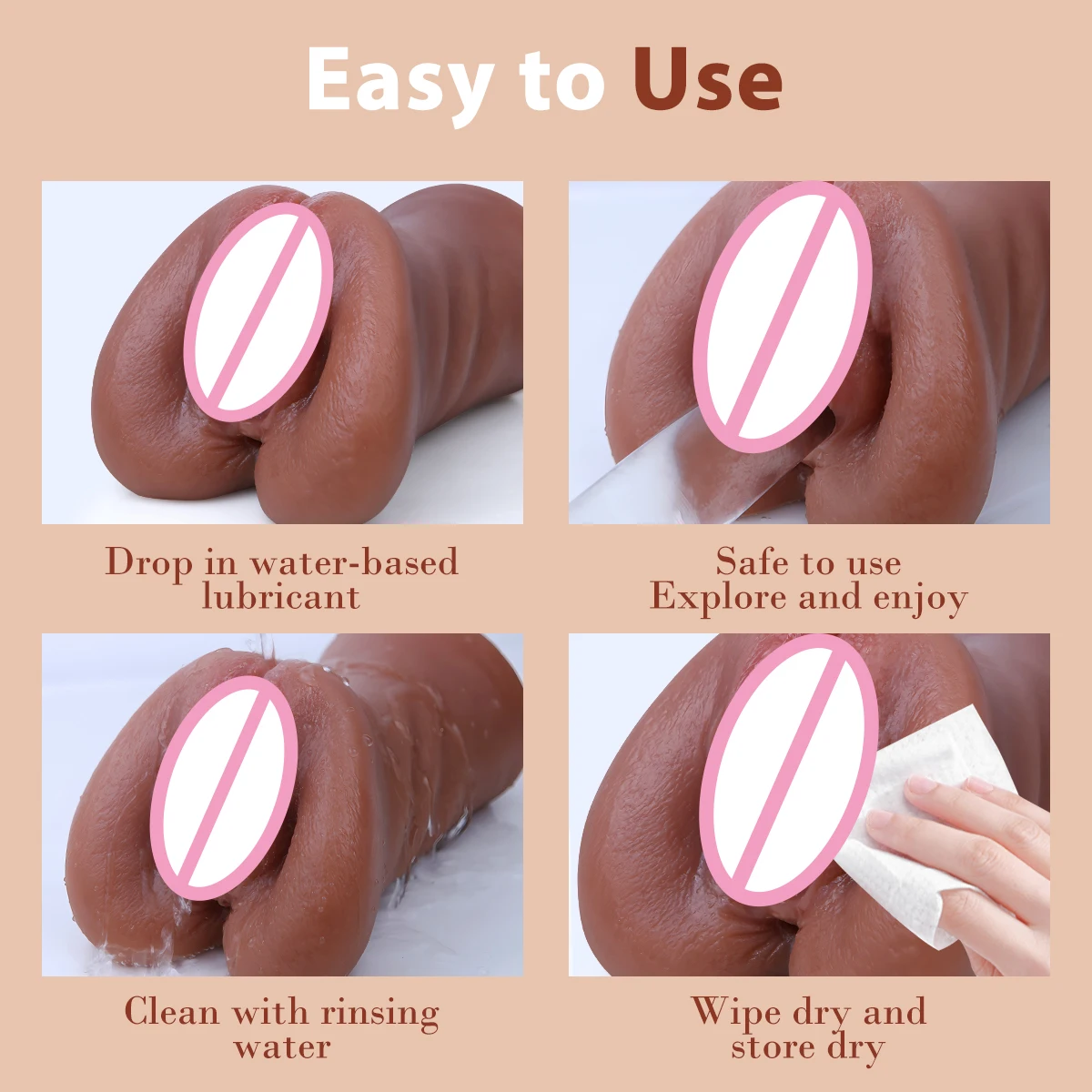 3 في 1 المهبل الاصطناعي ذكر الاستمناء كأس واقعية المهبل الحقيقي الفم المهبل الشرج سيليكون الحمار الجنس لعب للرجال الاستمناء