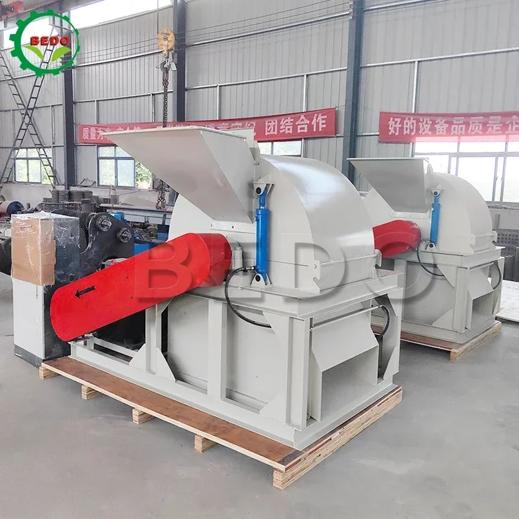 Multi-Function Wood Crusher  Disc Wood Chipper Machine Waste Wood Cutting Sawdust Shredder Tree Branch Chipper