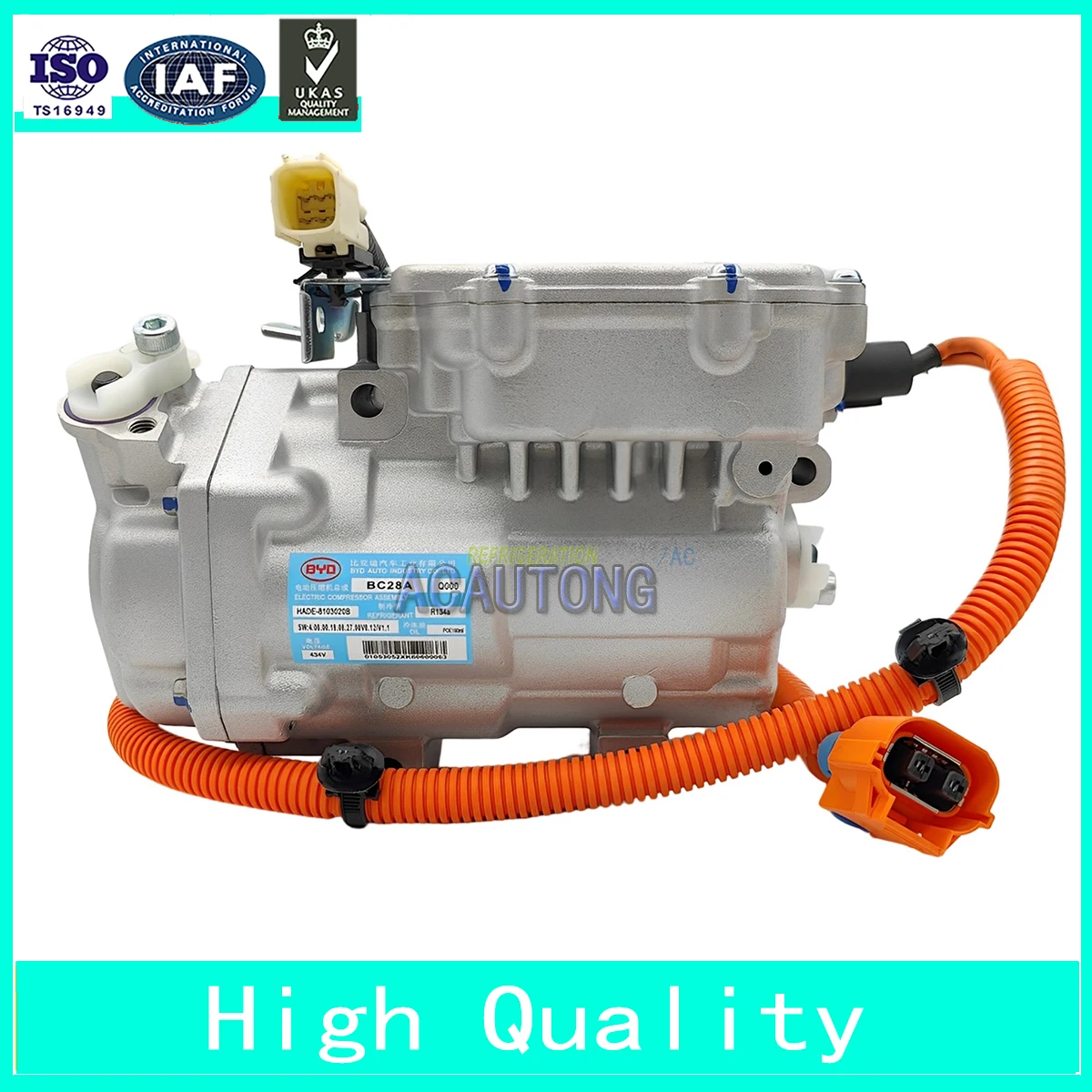 BC28A electric air conditioner AC compressor for BYD Qin EV434V HADE-8103020B