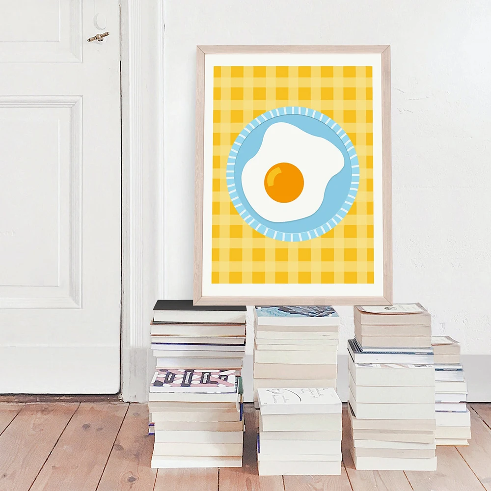 Decoración Moderna para Cocina, Póster e Impresión de Comida Japonesa, Sushi, Palillos, Picnic, Huevo Frito, Arroz, Naranjas, Pintura en Lienzo, Cuadro para Pared