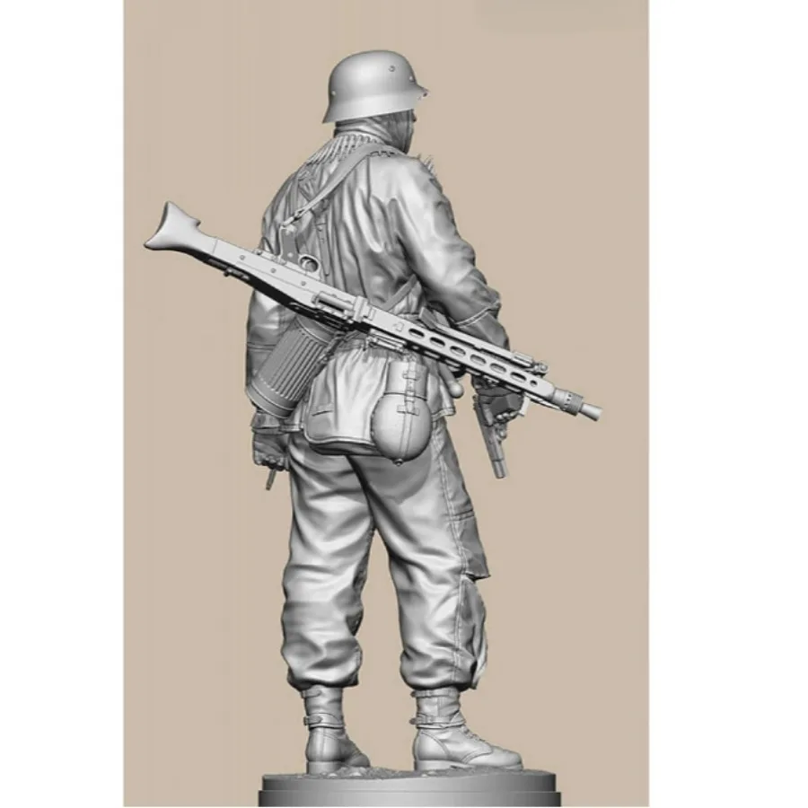 1/16 scale resin figure assembly model kit historical miniature machine gunner soldier classic miniature unassembled & unpainted
