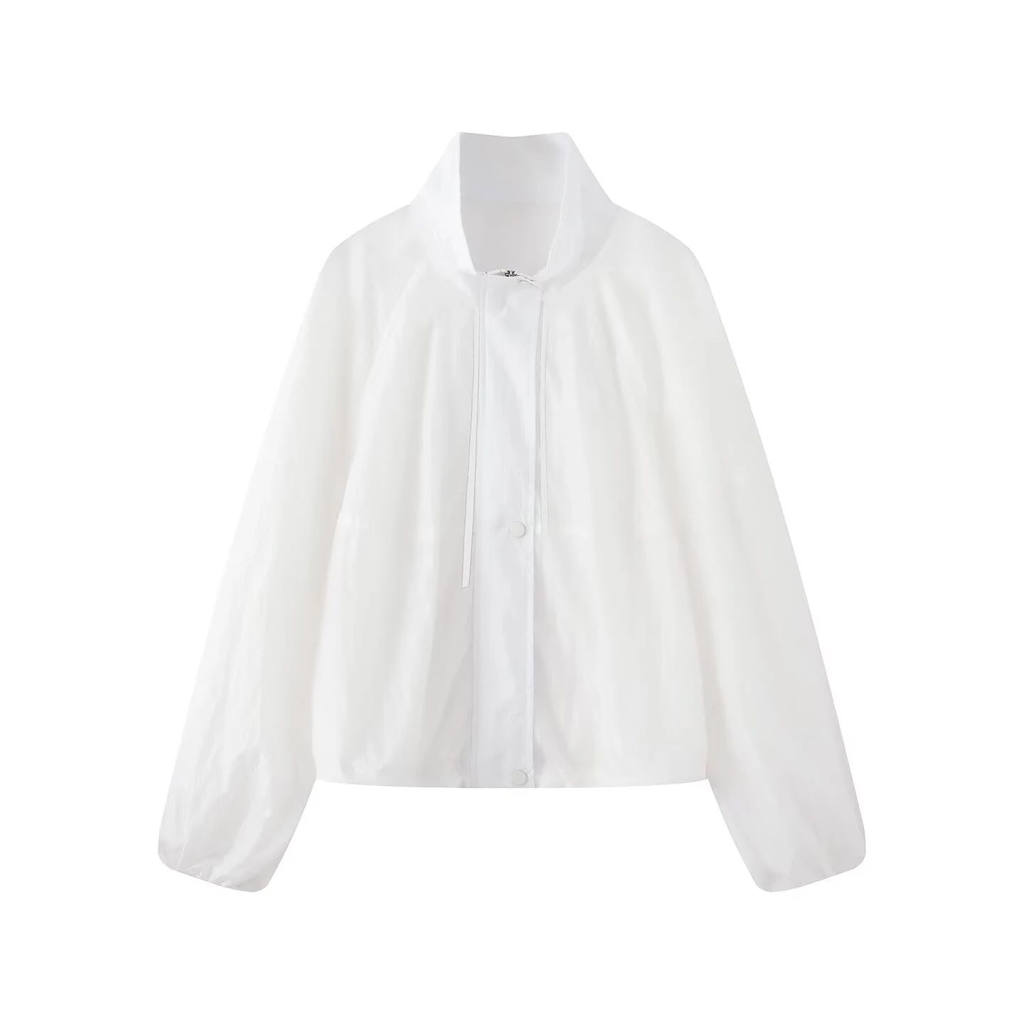 2026 Summer New Casual Stand-Up Collar Short Loose Women's Slimming Versatile Jacket Windproof Coat