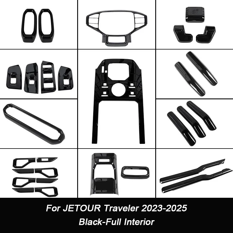 

For Jetour Traveler T2 2023 2024 2025, Car Center Console Gear Shift Panel Handrail Strip Rear Air Outlet Modified Accessories