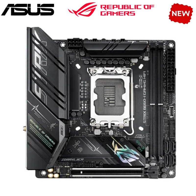 NEW B660i For ASUS ROG STRIX B660-I GAMING WIFI LGA 1700 DDR5 Motherboard B660 Supports CPU i5 10400f i3 12100f 12400f