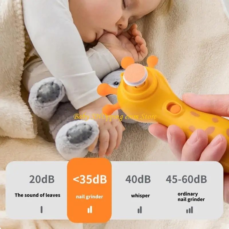 23GD 電気ネイルトリマー静かなモーターソフト研削ヘッド 2 モード人間工学に基づいたハンドル赤ちゃんの必須ツール