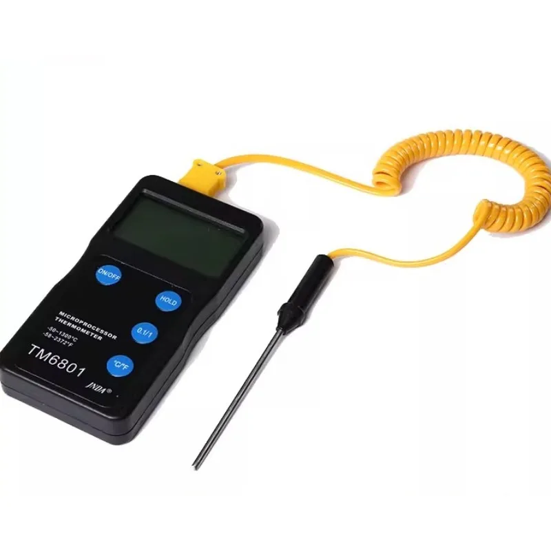 

TM6801 industrial thermometer K-type needle probe portable digital with high precision