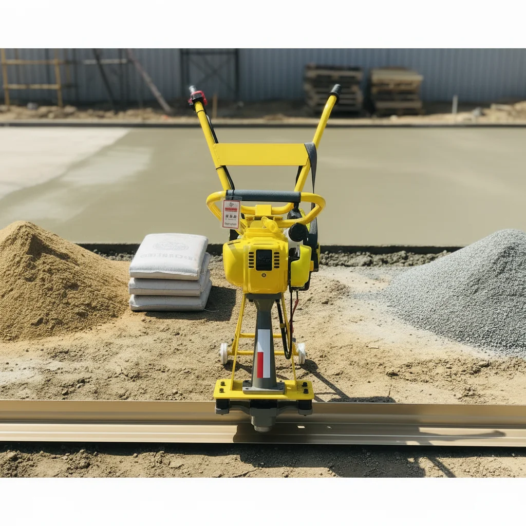 Long-life construction machinery 1-6m vibration laser paver for industrial floor super concrete vibration leveling ruler