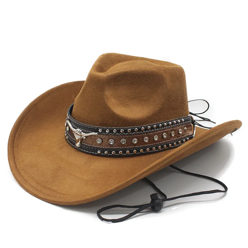 

Новая замшевая джинсовая джазовая шляпа для весны и лета, унисекс, в этническом стиле, пляжная шляпа в европейском и американском стиле с широкими полями.