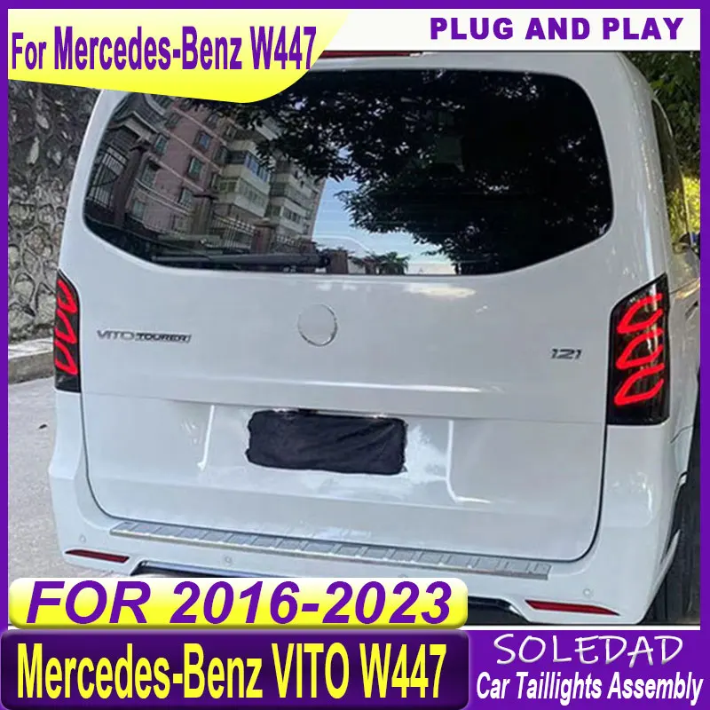 Car Taillight For Mercedes Benz W447 V Class Vito 2016 2017 2018 2019 2020-2025 Tail Lamps Turn Signal Reverse Brake Light