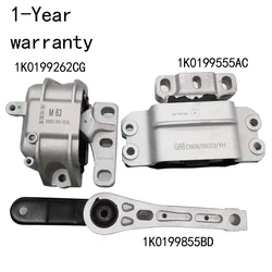 A set Engine support 1K0199262CG 1K0199555AC 1K0199855BD For Skoda Superb Yeti Octavia Audi A3 S3 VW Golf Sagitar Magotan beetle