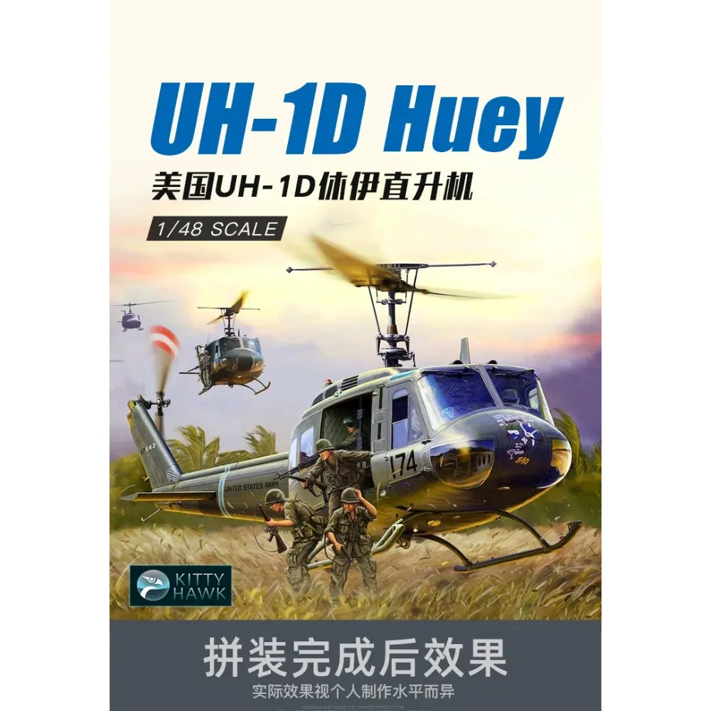 Obrázek 7: Kočička jestřáb   modelka  KH80154 nám uh-1d'huey 'helicopter -aircraft modelka souprava 1/48