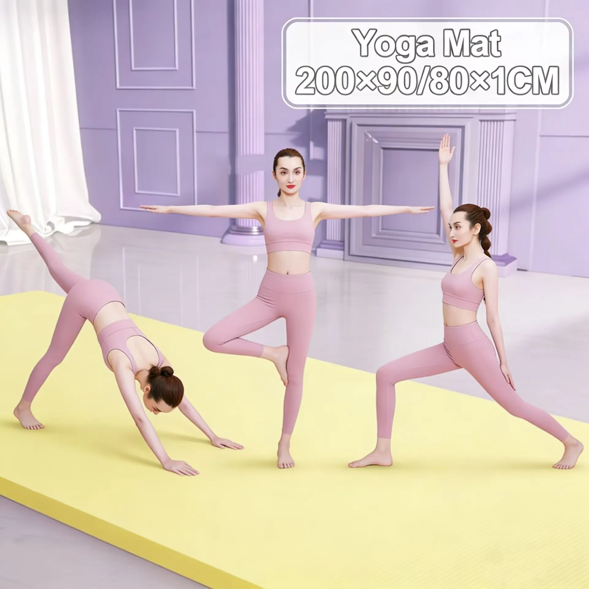 

Коврики для йоги толщиной 10 мм, 200x90x1 см, противоскользящие, для спорта, фитнеса, йоги, пилатеса, гимнастики, тренировок